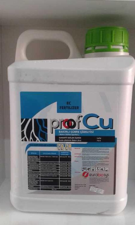 prof Cu bakırlı gübre çözeltisi